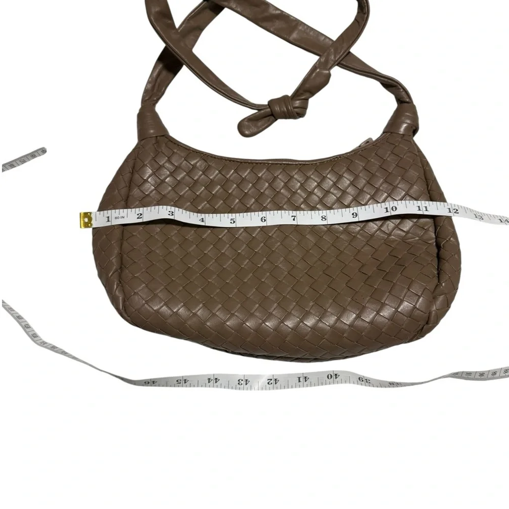 Meyers Vintage Woven Leather Shoulder Hobo Bag